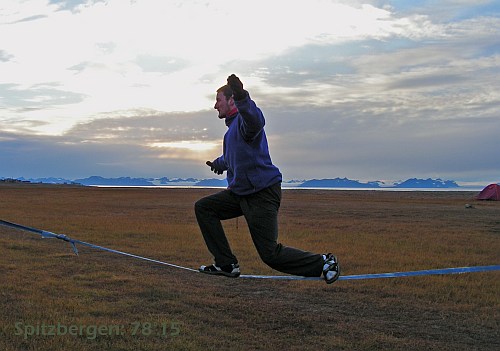 Die nördlichste Slackline der Welt!